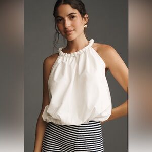 Braided Bubble-Hem Tank Top